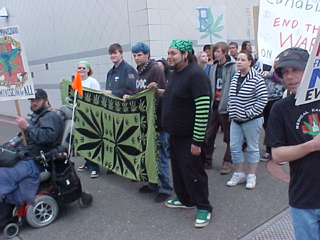 The March
continues down Court to Liberty in downtown Salem, Oregon